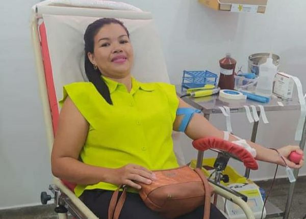 Mulheres de Cáceres (MT) participam de ação para doação de sangue