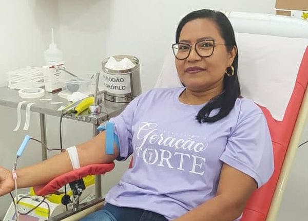 Mulheres de Cáceres (MT) participam de ação para doação de sangue