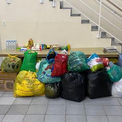 Ajuda às vítimas das chuvas